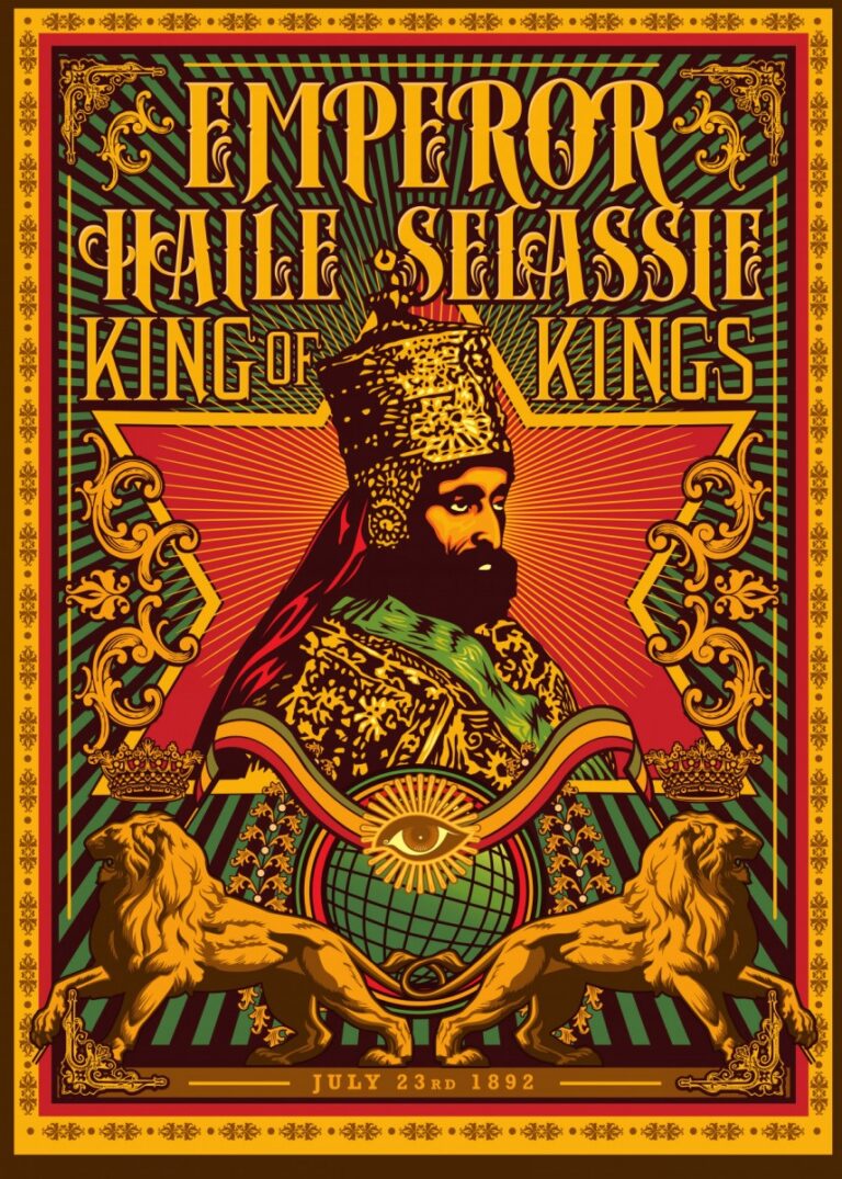 Haile Selassie I eyes Of the Universe Poster - UnionJah University