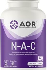 AOR NAC Supplement 500mg N-Acetyl Cysteine, 120 Caps 120-Day Supply - Supports Clear Breathing, Promote Respiratory Wellness & Comfortable Airflow, Gluten-Free, Non-GMO, Suitable for Everyday Wellness